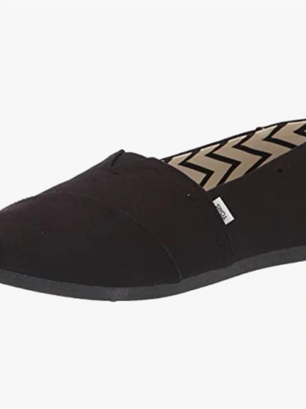 NWT Toms Black Canvas Slip-On Shoes UNISEX
